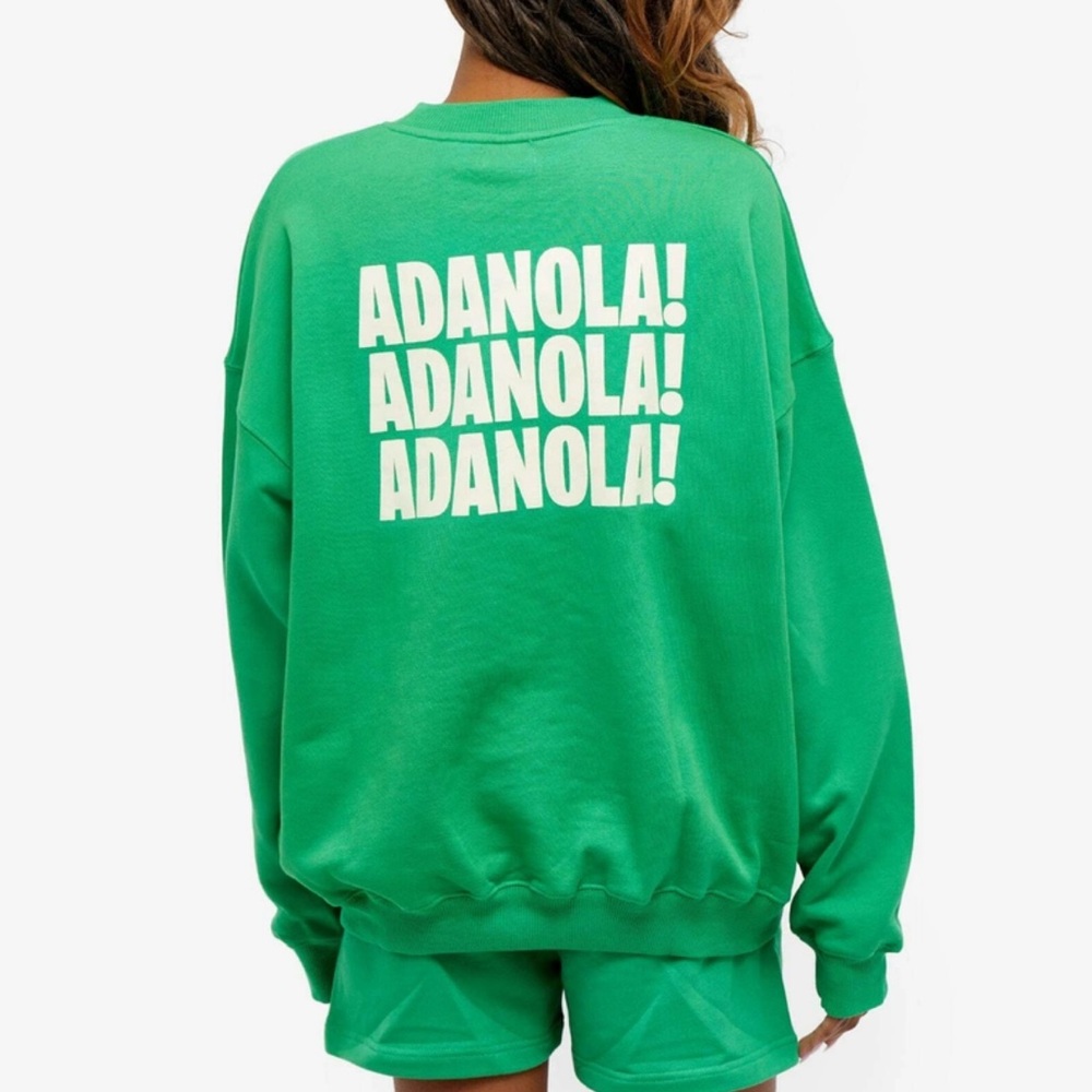adanola green oversized sweatshirt